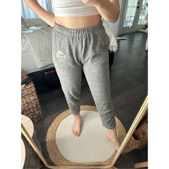 Roots Women’s Medium Canada Salt Pepper Jogger Pants - Picture 1 of 6